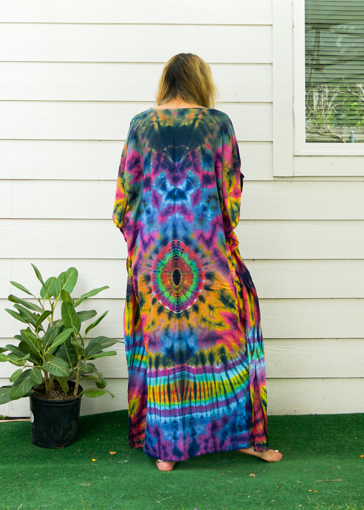 P7518- Hand Dyed Kaftan Poncho Dress