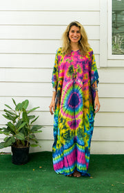 P7523- Hand Dyed Kaftan Poncho Dress