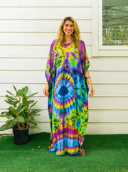 P7531- Hand Dyed Kaftan Poncho Dress