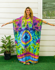 P7531- Hand Dyed Kaftan Poncho Dress