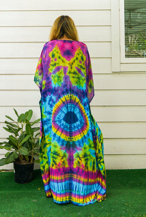 P7531- Hand Dyed Kaftan Poncho Dress