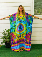 P7535- Hand Dyed Kaftan Poncho Dress