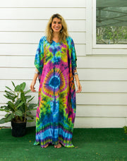 P7540- Hand Dyed Kaftan Poncho Dress