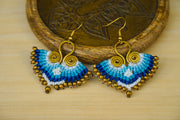 E7683- Micro Macrame Boho Earrings, Handmade Earrings, Hippie Earrings