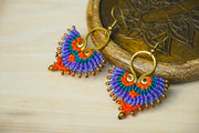 Mystic Mandala Micro Macrame Boho Earrings