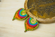 Bohemian Aura Micro Macrame Boho Earrings