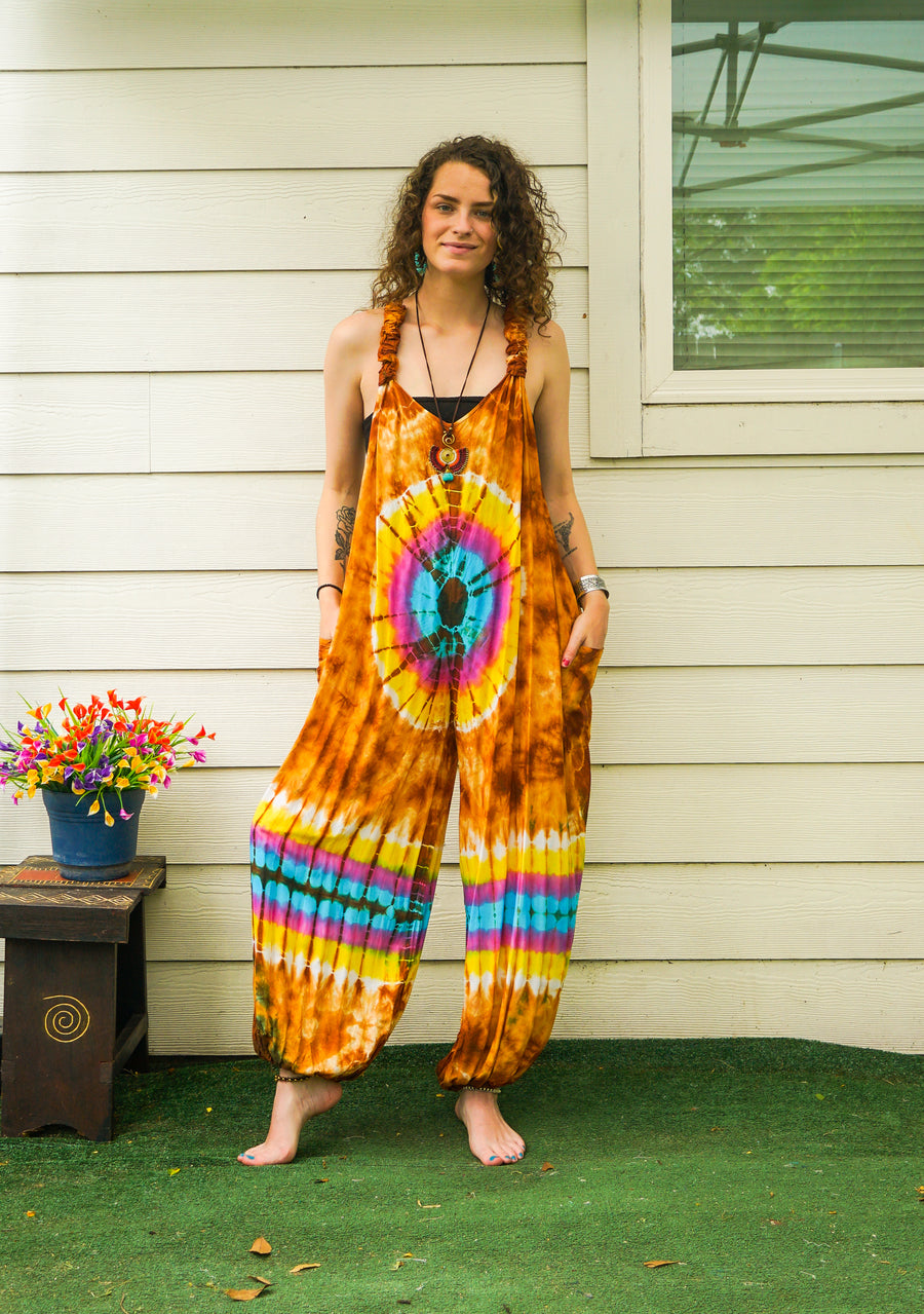 Desert Wanderer Racerback Dungarees Jumpsuit Romper