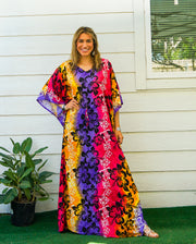 Sunny Hibiscus Kaftan