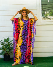 Sunny Hibiscus Kaftan