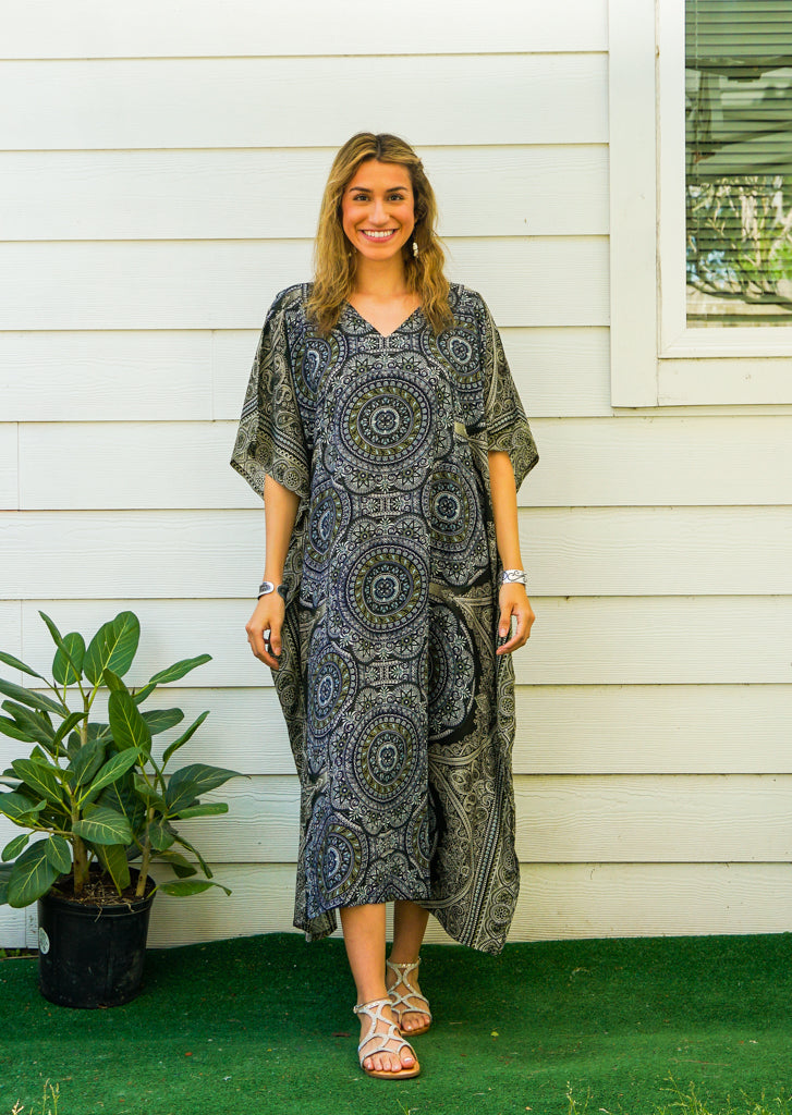 Green Mandala Kaftan