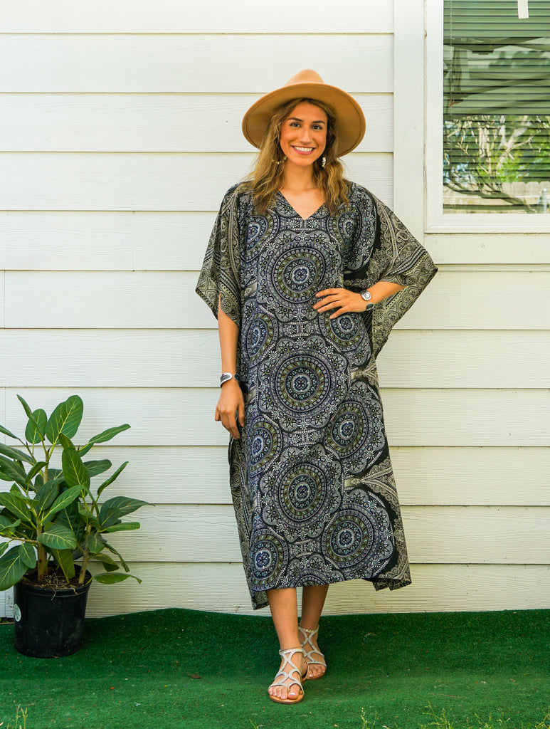 Green Mandala Kaftan