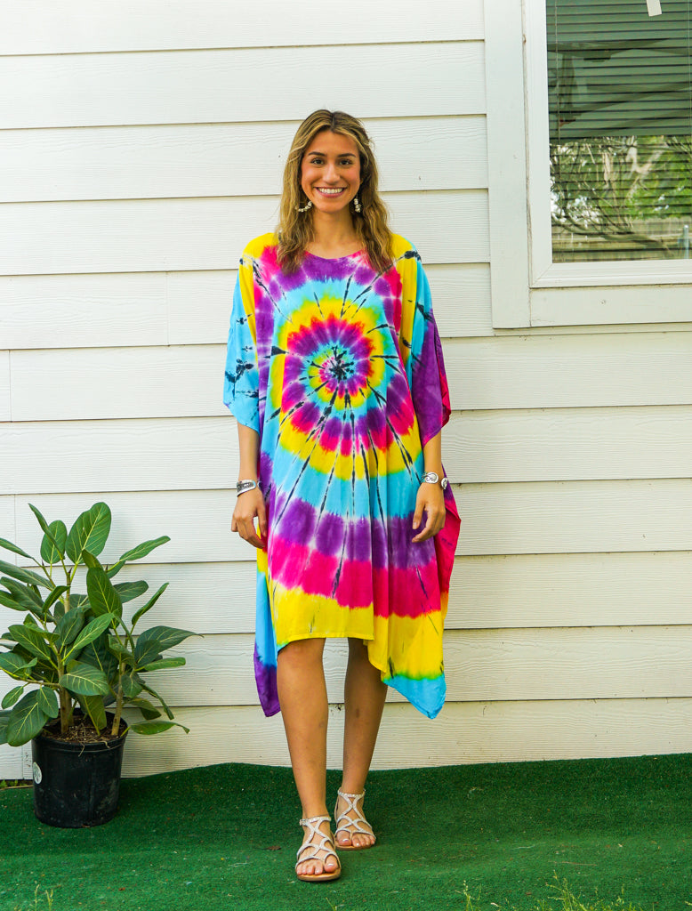 Rainbow Hand Dyed Kaftan