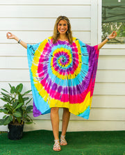 Rainbow Hand Dyed Kaftan