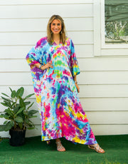 Colorful Iced Tie Dye Kaftan