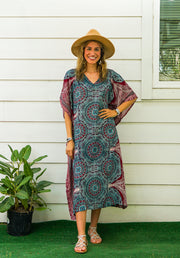 Red Mandala Kaftan