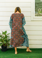 Teal Mandala Kaftan