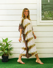 White Peacock Boho Kaftan