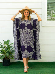 Purple Butterfly Mandala Kaftan