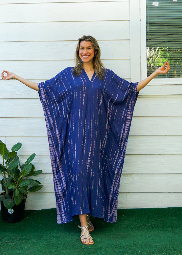 S9203- Shibori Tie Dye Kaftan