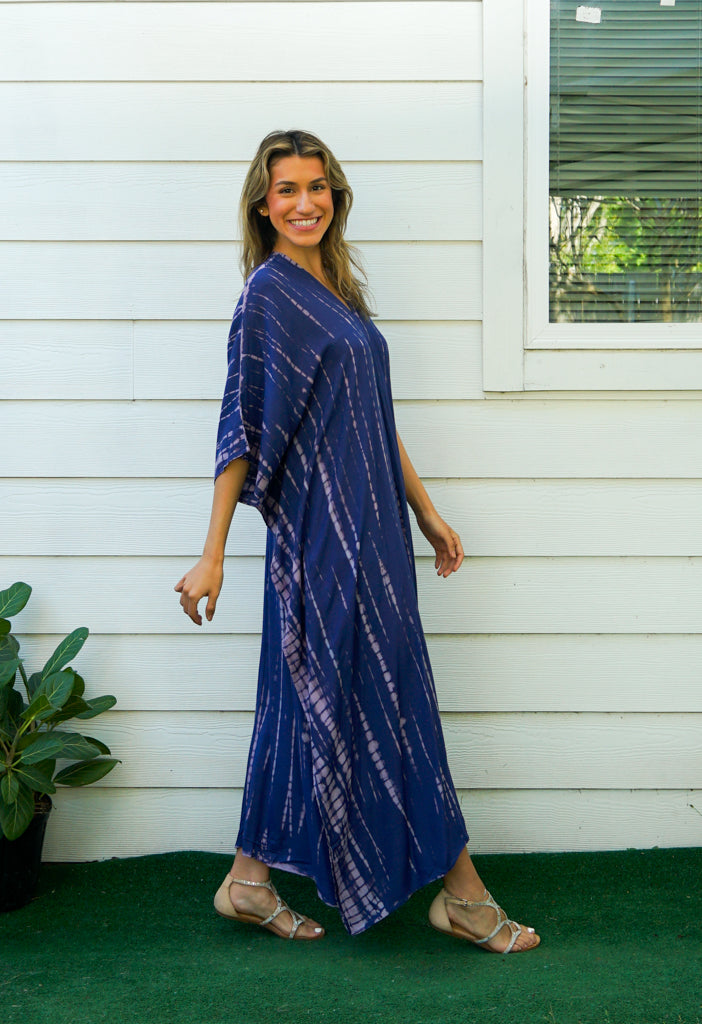 S9203- Shibori Tie Dye Kaftan