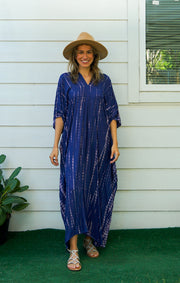 S9203- Shibori Tie Dye Kaftan