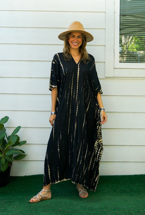 S9299- Shibori Tie Dye Kaftan