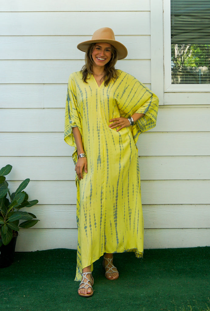 S9310- Shibori Tie Dye Kaftan