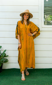 S9329- Shibori Tie Dye Kaftan