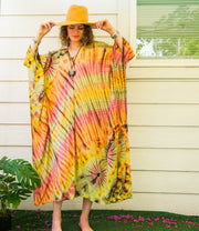 K267- Hand Dyed Kaftan Dress