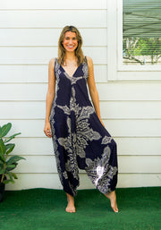 Midnight Butterfly Mandala Hippie Boho Jumpsuit