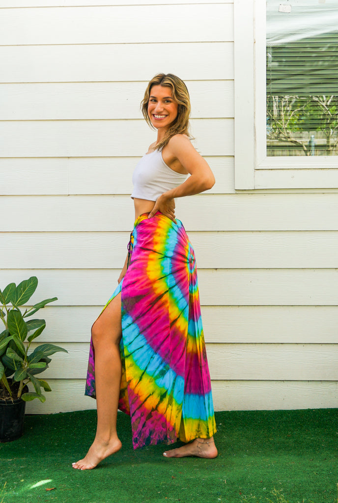 P9896- Hand Dyed Palazzo Wrap Pants