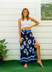 P9984- Hand Dyed Palazzo Wrap Pants