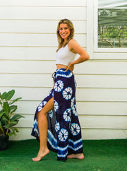 P9984- Hand Dyed Palazzo Wrap Pants