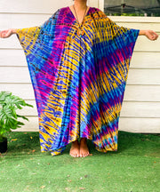 K190- Hand Dyed Kaftan Dress