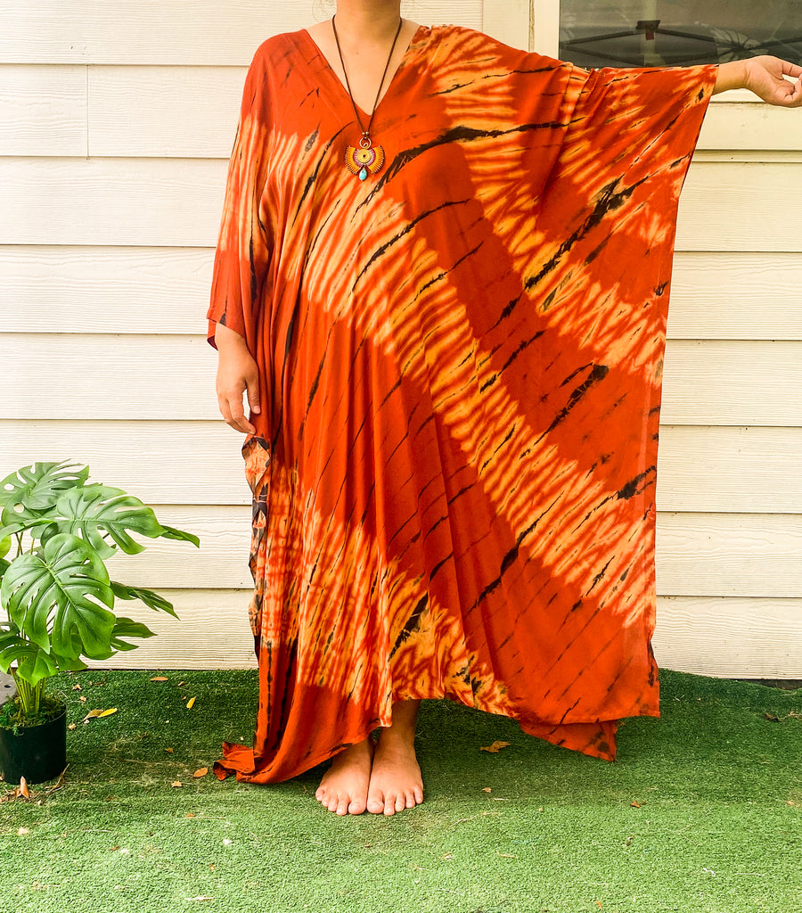 K199- Hand Dyed Kaftan Dress