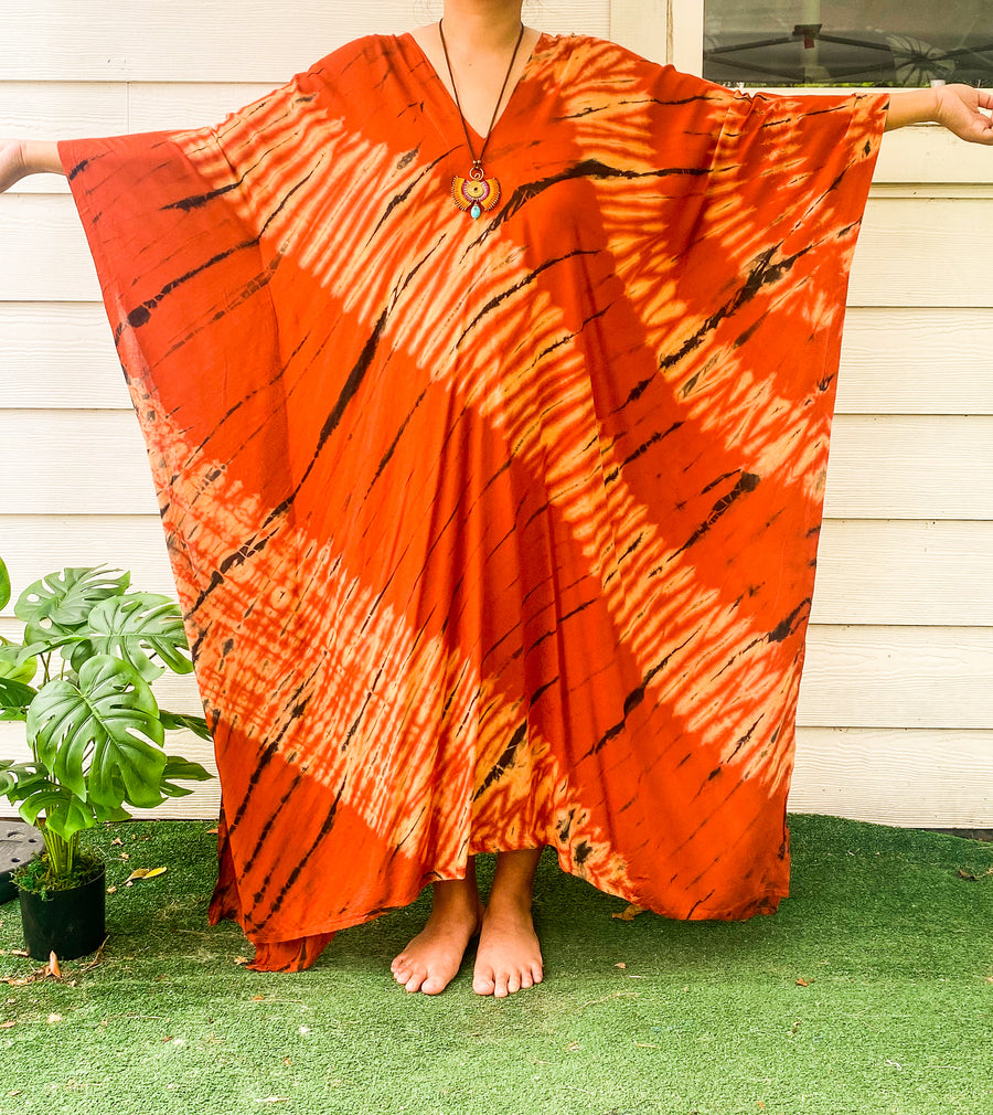 K199- Hand Dyed Kaftan Dress