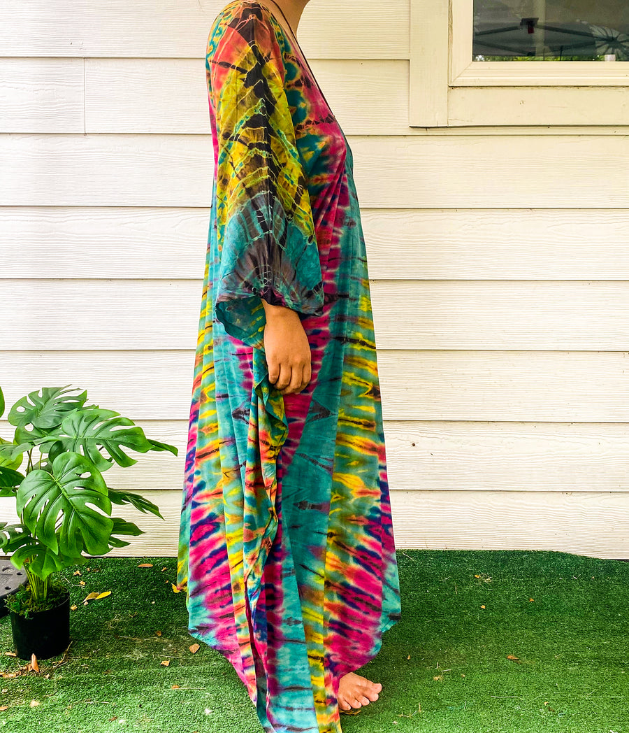 K231- Hand Dyed Kaftan Dress