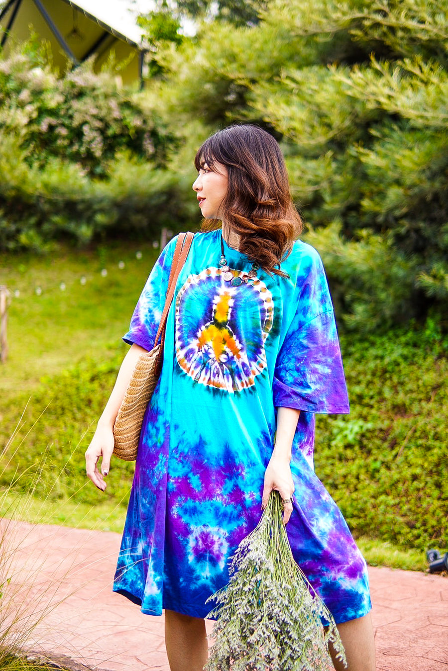 Peace & Harmony Hand Dyed Boho Hippie Dress