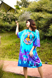 Peace & Harmony Hand Dyed Boho Hippie Dress