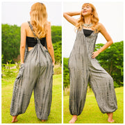 K0937- Hand Dyed  Hippie Racerback Jumpsuit Romper