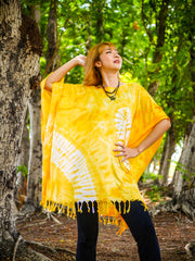 T0694- Hand Dyed Tunic Boho Kaftan Blouse Hippie Oversize Tops