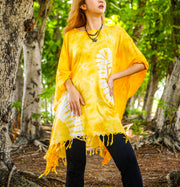 T0694- Hand Dyed Tunic Boho Kaftan Blouse Hippie Oversize Tops