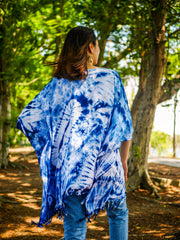 T0146- Hand Dyed Tunic Boho Kaftan Blouse Hippie Oversize Tops