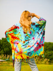 T0800- Hand Dyed Tunic Boho Kaftan Blouse Hippie Oversize Tops