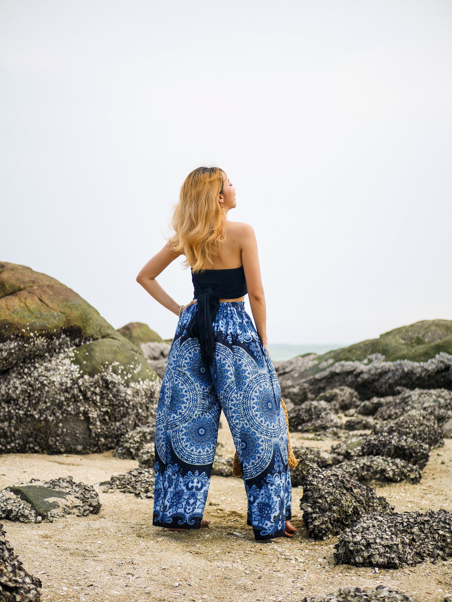 Mandala Wide Leg Palazzo Pants