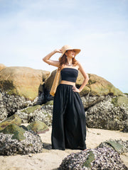 Black Wide Leg Palazzo Pants