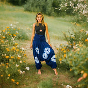 H2817- Hand Dyed Low Cut Hippie Festival Harem Pants