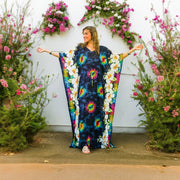 Tie Dye Hibiscus Kaftan