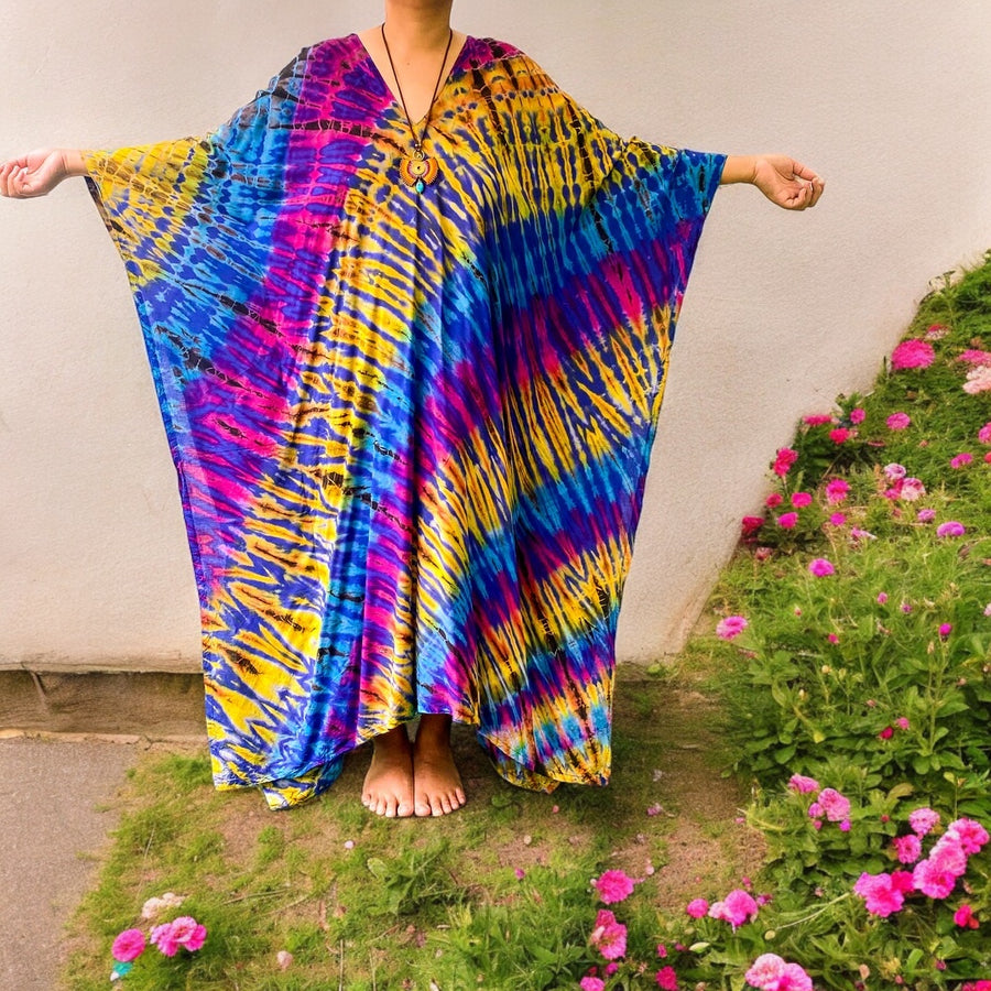 K190- Hand Dyed Kaftan Dress