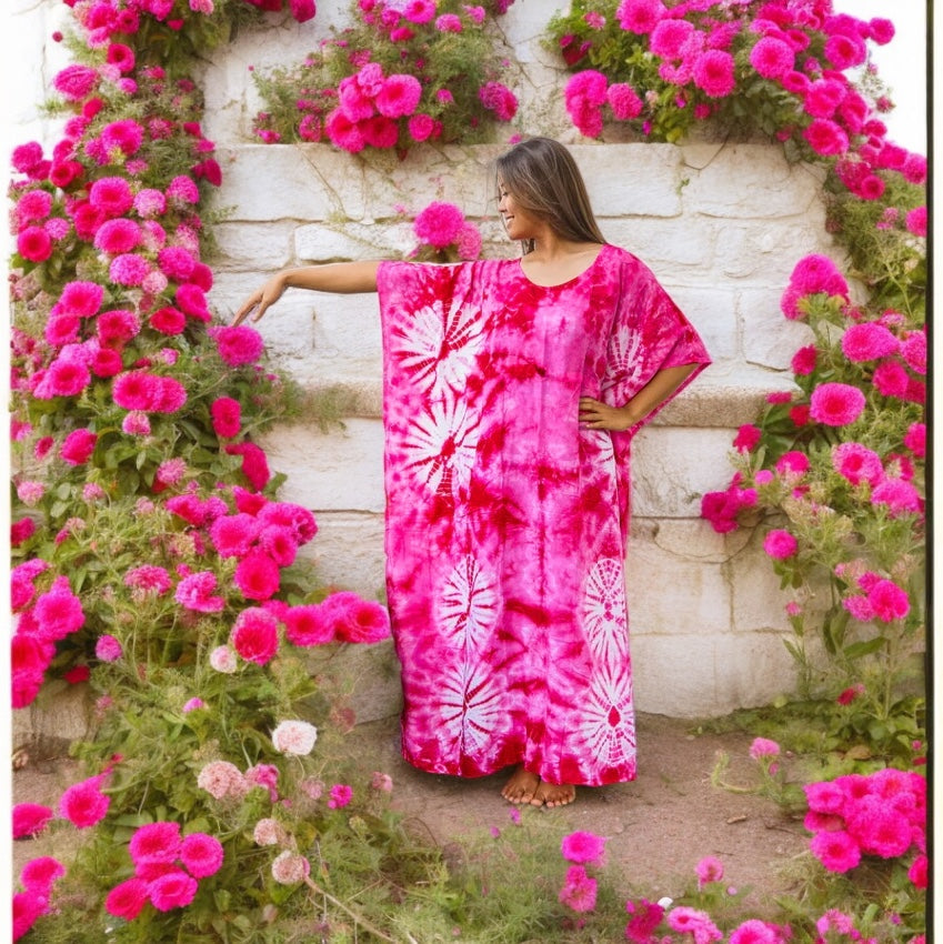 K1570- Hand Dyed Kaftan Dress